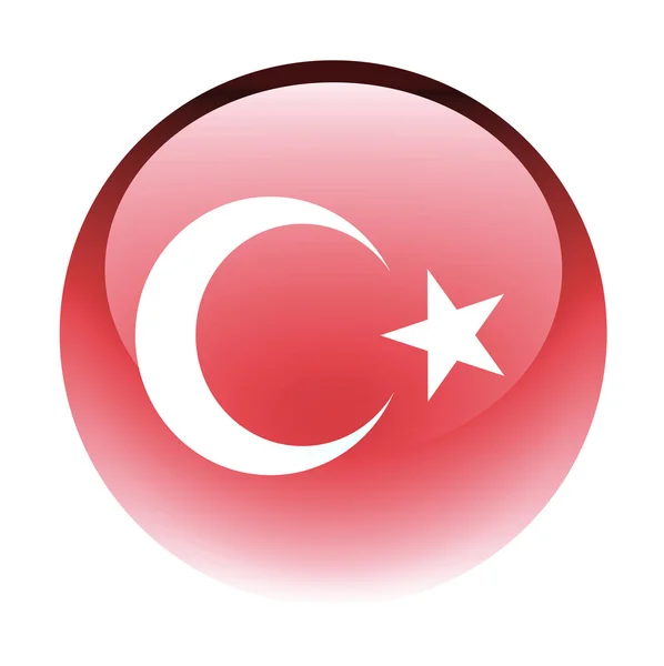 Aqua Country Button Turkey — Stock Photo, Image