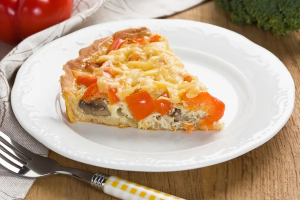 Koláč quiche — Stock fotografie