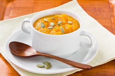 Balkabağı çorbası.