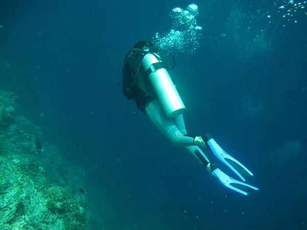 Mergulho no mar — Fotografia de Stock