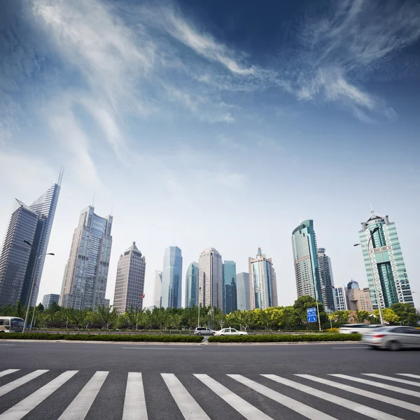 Paisaje urbano de la ciudad moderna, shanghai — Foto de Stock