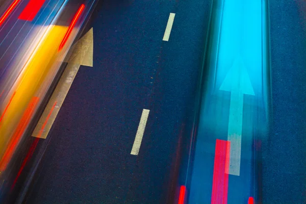 Highway with lots of cars — Stock Photo, Image