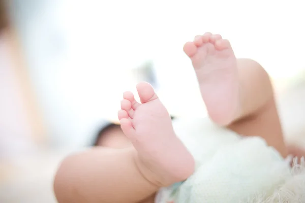 Close-up van baby' voet — Stok fotoğraf