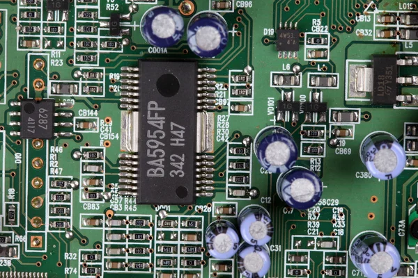 Detailní záběr desky elektronických obvodů — Stock fotografie