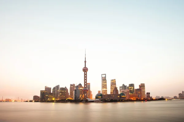 Scena notturna di shanghai — Foto Stock