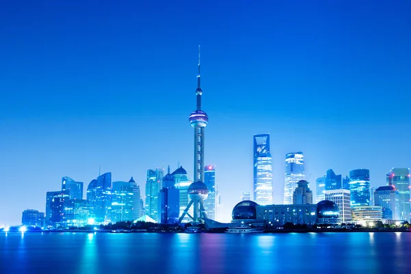 上海的夜景 — 图库照片