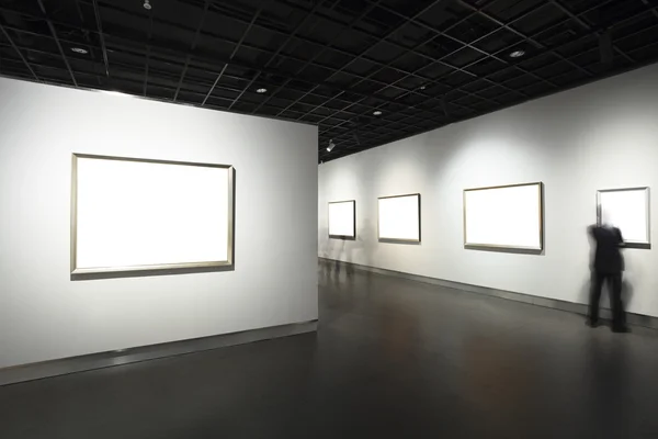 Empty frames in museum — Stock Photo, Image