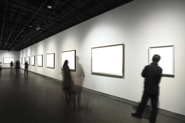 Empty frames in museum — Stock Photo, Image