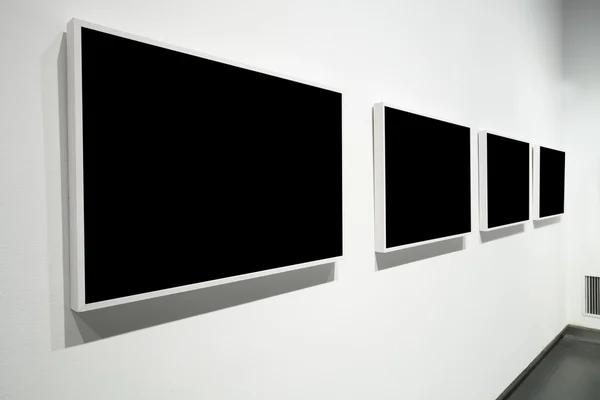 Empty frames in museum — Stock Photo, Image