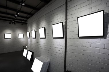 beyaz duvar Sanat Müzesi'nde kareleri