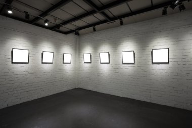 beyaz duvar Sanat Müzesi'nde kareleri