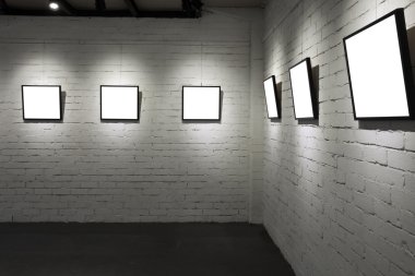 beyaz duvar Sanat Müzesi'nde kareleri