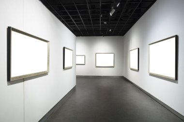 beyaz duvar Sanat Müzesi'nde kareleri