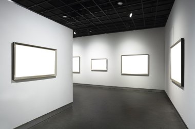 beyaz duvar Sanat Müzesi'nde kareleri