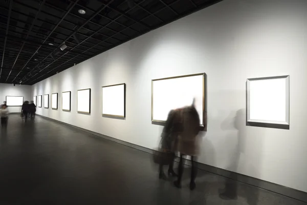 Empty frames in museum — Stock Photo, Image