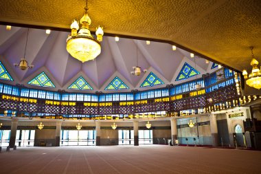 interior of malaysian mosque