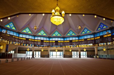 interior of malaysian mosque
