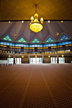 interior of malaysian mosque