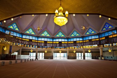 interior of malaysian mosque
