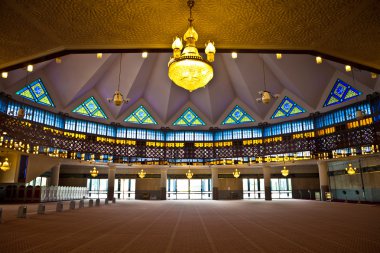 interior of malaysian mosque