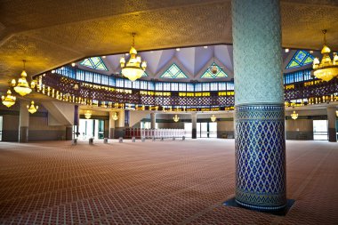 interior of malaysian mosque