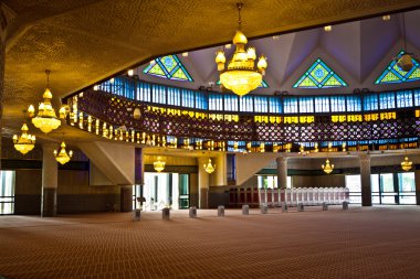 interior of malaysian mosque