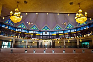 interior of malaysian mosque
