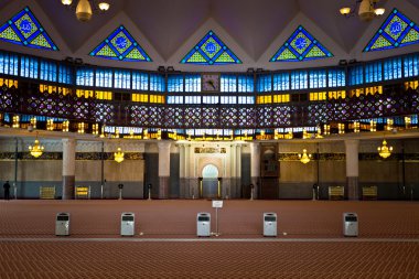 interior of malaysian mosque