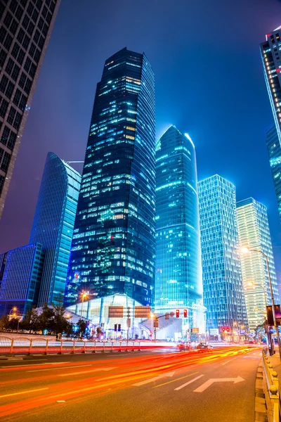 Night scene of modern city — Stock Photo, Image