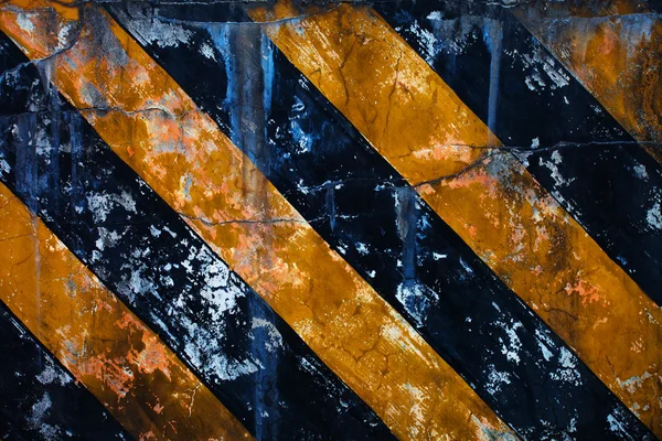 Black Yellow Hazard Stripes — Stock Photo, Image