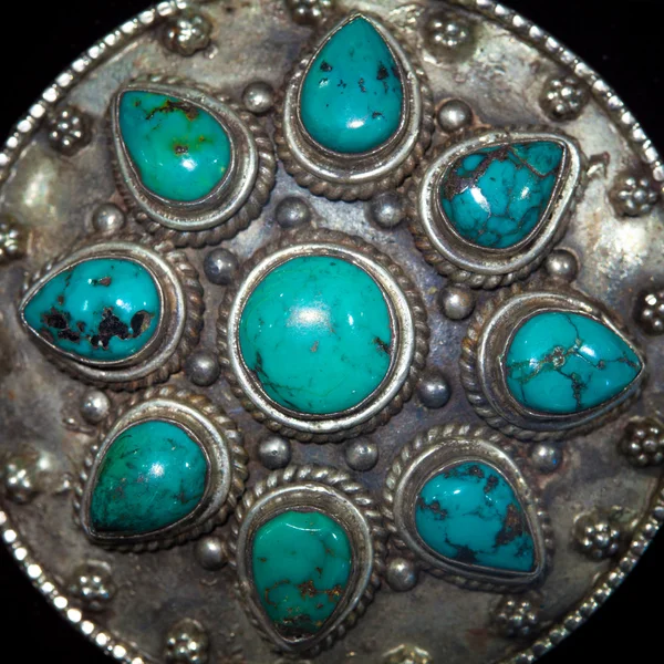 doku el işi mavi gemstone takı