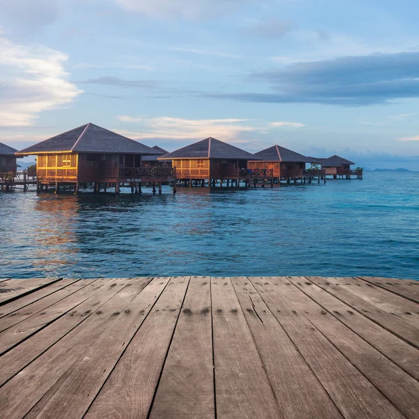 Bungalow over water — Stock Photo, Image