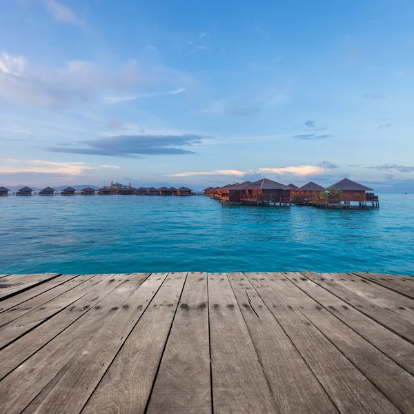 Bungalow sobre el agua — Foto de Stock