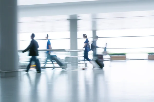 Motion blurred commuters At the Subway Station — Stock Photo, Image