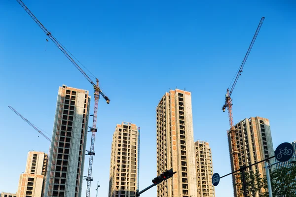 Under construction of buildings — Stock Photo, Image