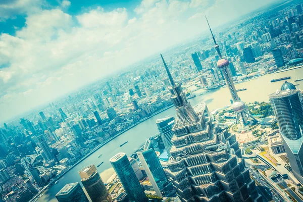 Stadsgezicht van shanghai — Stockfoto