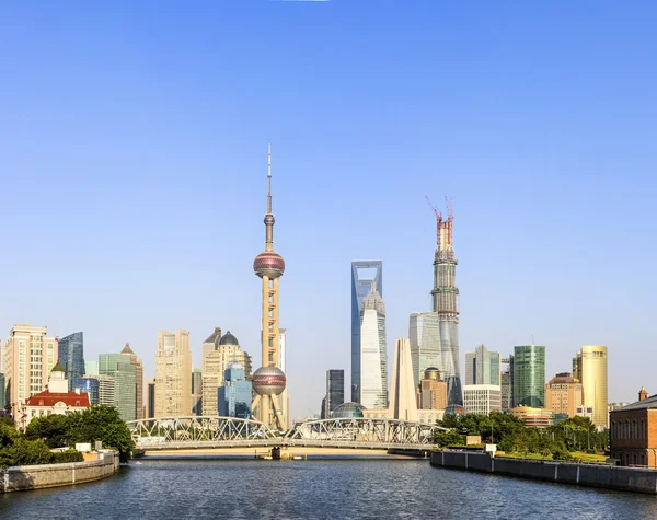 Városképet gazdagító épületnek szánták a shanghai — Stock Fotó