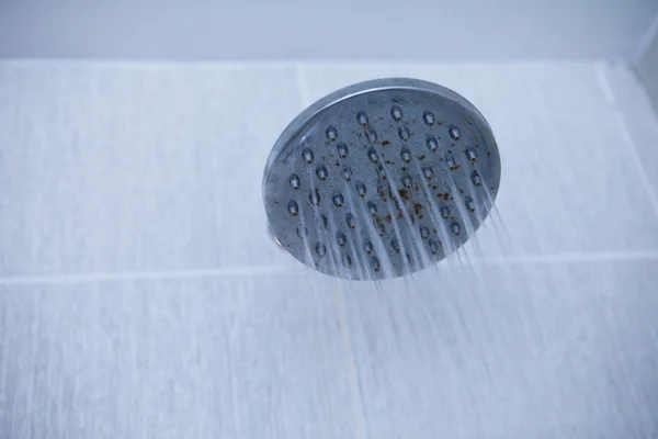 Shower head with water stream — Stock Photo, Image