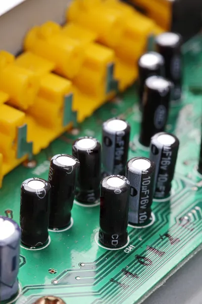 Elektronikus áramkör közelről — Stock Fotó