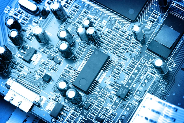 Primer plano del circuito electrónico — Foto de Stock