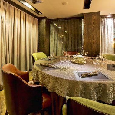 Restoranın içinde.