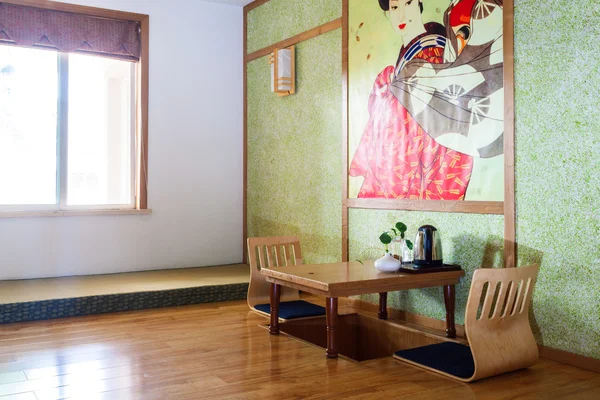 Japanse stijl kamer interieur — Stockfoto