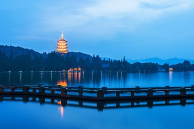westlake manzara. uzun köprü Parkı