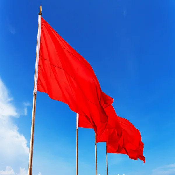 Rode vlag — Stockfoto