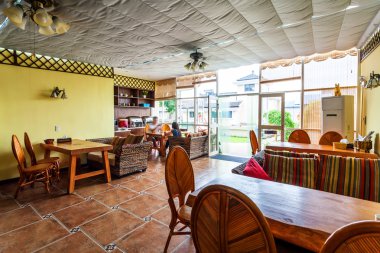 Restoranın içinde.