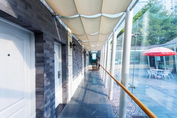 Koridor modern binalar — Stok fotoğraf