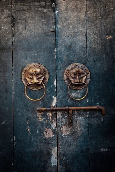 Chiński Stare drzwi — Zdjęcie stockowe
