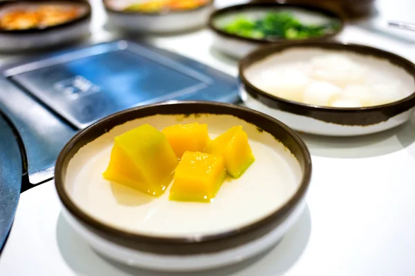 Korejské jídlo v misce — Stock fotografie