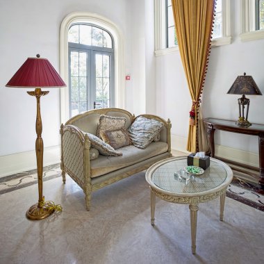 villa oturma odasında