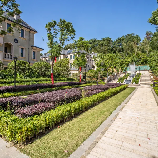 Jardín en residencia — Foto de Stock